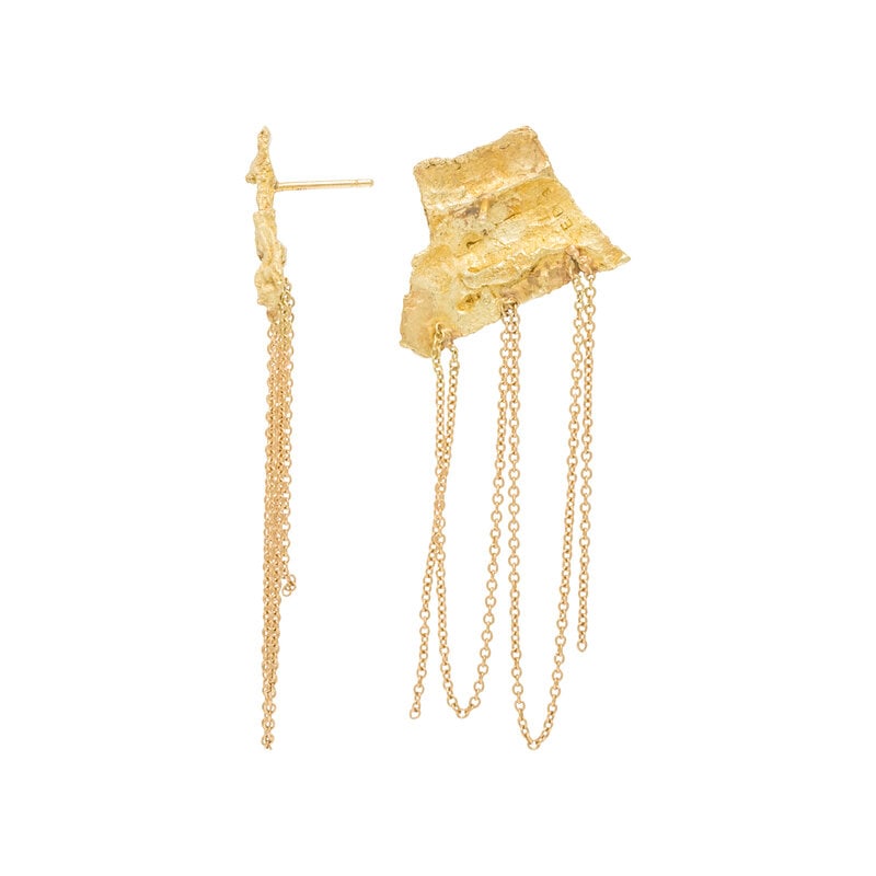 YELLOW GOLD EARRINGS - 2