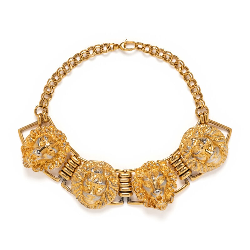 GUCCI, LION'S HEAD COLLAR NECKLACE (1 of 3)