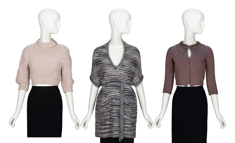 BRUNELLO CUCINELLI & MISSONI, THREE KNIT TOPS (1 of 3)