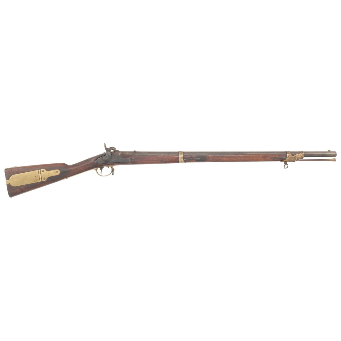 Remington US Model 1841 Mississippi Rifle: Remington US Model 1841 Mississippi Rifle American Civil War .54 caliber. 33" barrel. NSN. Browned and color casehardened finish, brass furniture, walnut stock with two flat, spring retained barrel ba