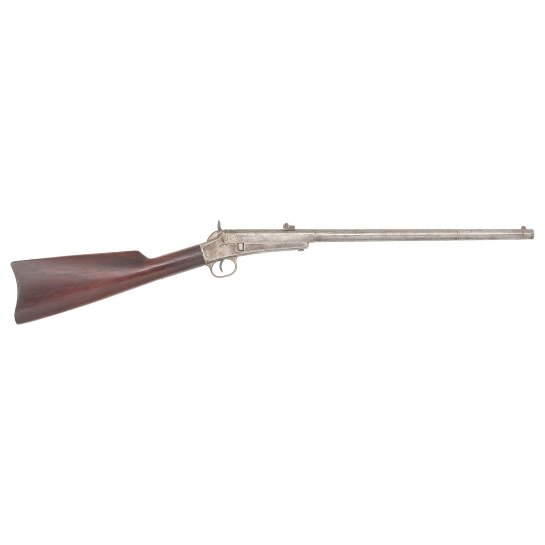 Lee Fire Arms Company Carbine: Lee Fire Arms Company Carbine American Civil War .44RF. 21" barrel. SN: 2175. Bright finish, iron furniture, walnut stock. Single shot swivel barrel breechloading carbine with L-leaf rear sight,