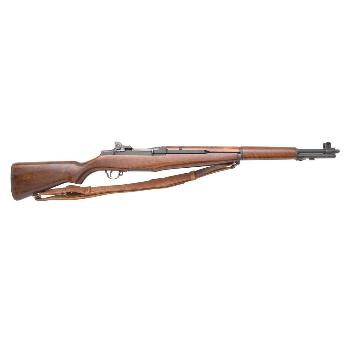 **Winchester M1 Garand Converted to .308: **Winchester M1 Garand Converted to .308 .308 cal. 24" barrel. SN: 1244834. Parkerized finish receiver and barrel mounting walnut stock. Semi automatic long stroke piston driven gas operated rifle fed