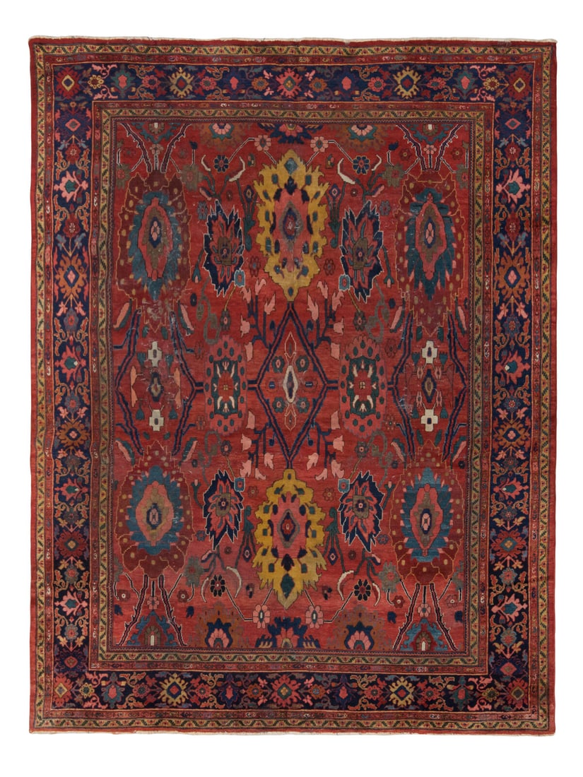 A Mahal Rug: A Mahal Rug Central Persia, Circa 1900 11 feet x 9 feet 2 inches. Property from a Private Family Trust This lot is located in Chicago.