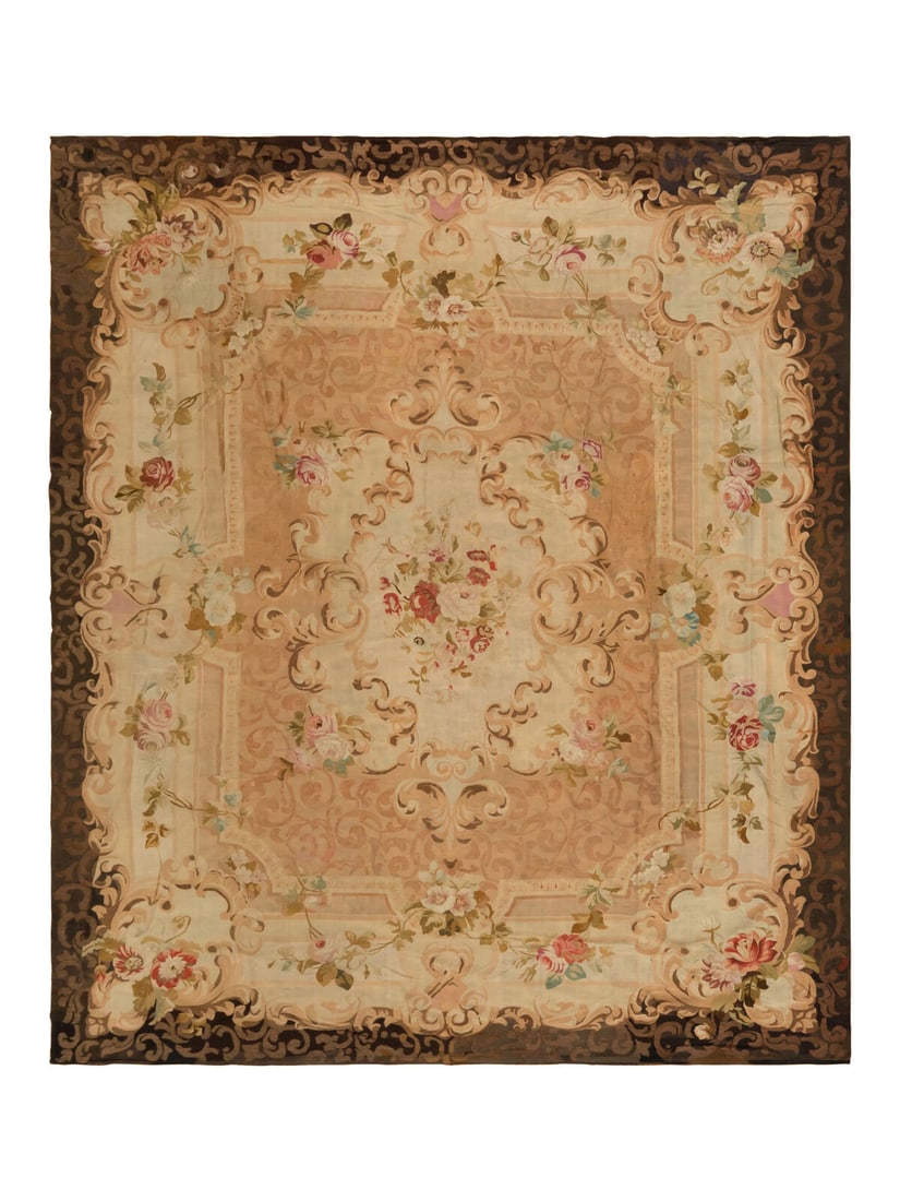 An Aubusson Carpet: An Aubusson Carpet France, Late 19th Century 15 feet 11 inches x 14 feet 6 inches. Property from a Private Family Trust This lot is located in Chicago.