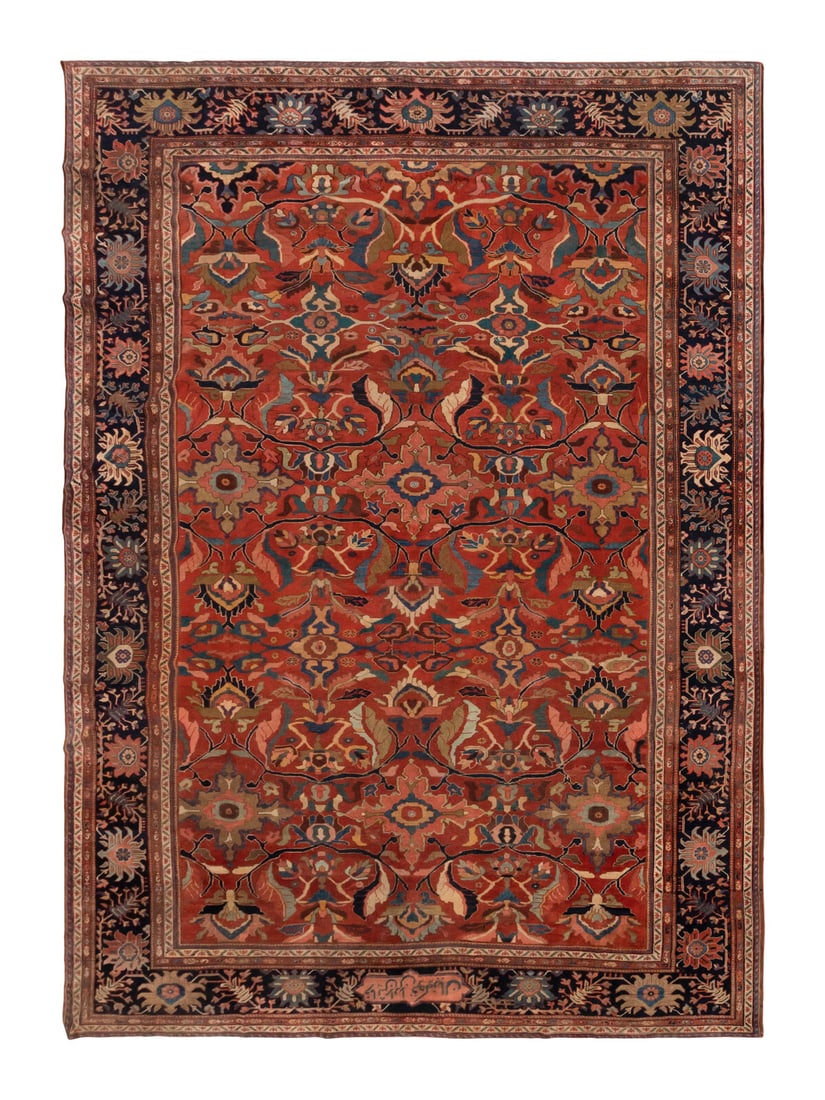 A Mahal Carpet: A Mahal Carpet West Persia, Circa 1900 18 feet 6 inches x 11 feet 9 inches. Property from a Private Family Trust This lot is located in Chicago.