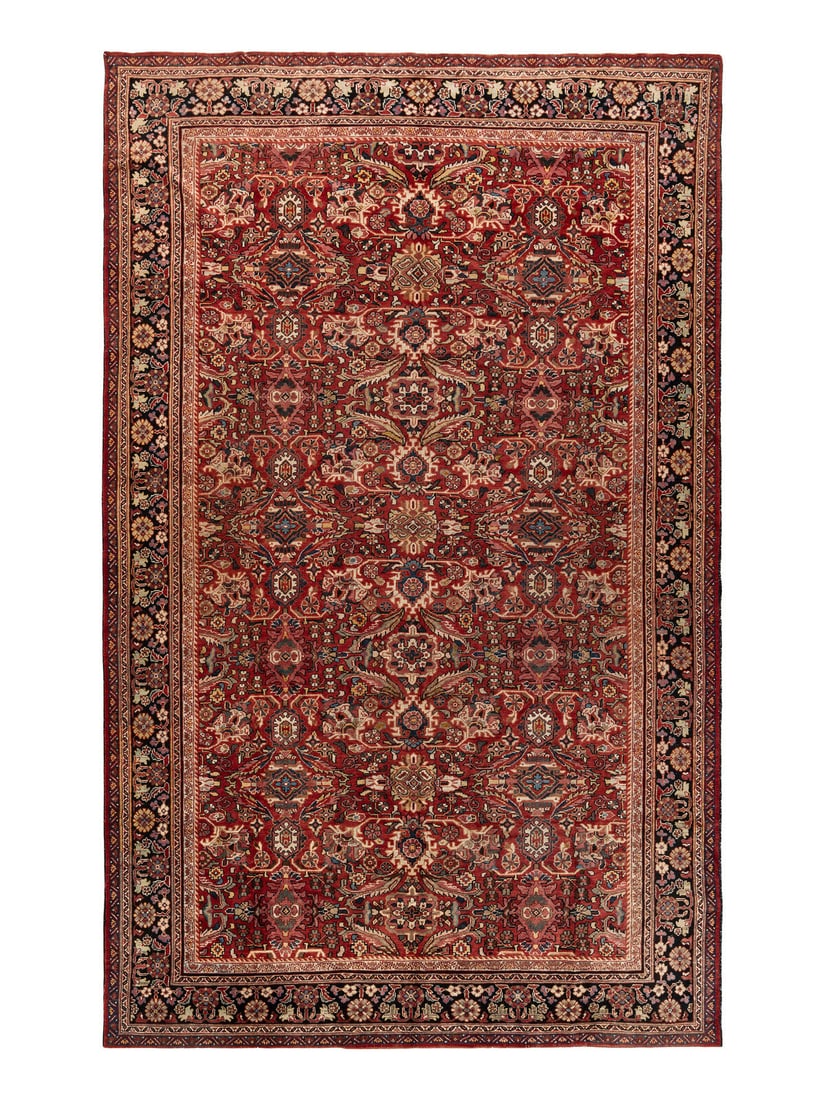 A Mahal Carpet: A Mahal Carpet Central Persia, Second Quarter 20th Century 17 feet x 10 feet 6 inches. Property from a Private Family Trust This lot is located in Cincinnati.