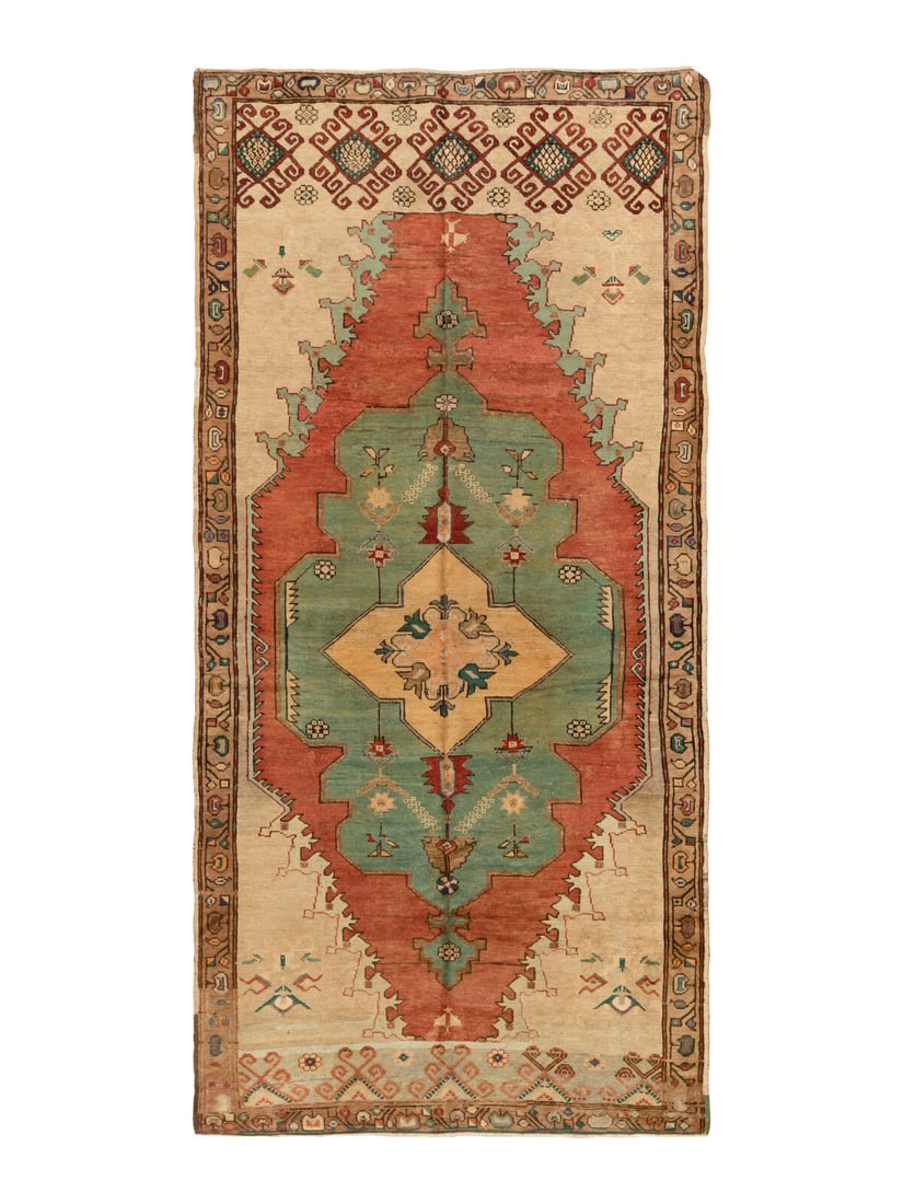 A Turkish Corridor Rug: A Turkish Corridor Rug 20th Century 10 feet x 5 feet 2 inches. Property from a Private Family Trust This lot is located in Chicago.
