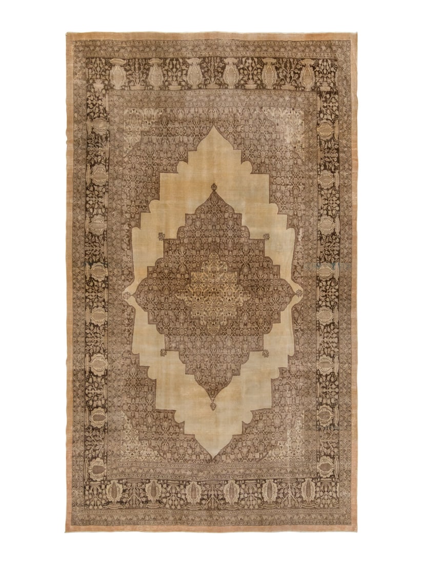 A Tabriz Carpet: A Tabriz Carpet Northwest Persia, Late 19th Century 12 feet 8 inches x 9 feet. Property from a Private Family Trust This lot is located in Chicago.