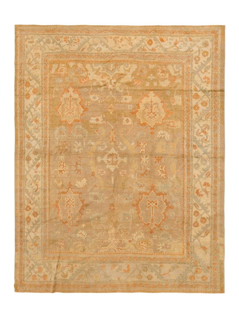 An Oushak Carpet: An Oushak Carpet West Anatolia, Early 20th Century 13 feet x 11 feet 8 inches. Property from a Private Family Trust This lot is located in Chicago.