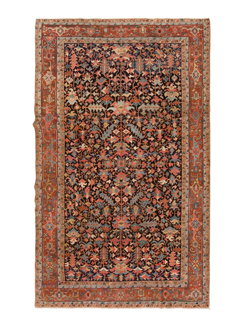 A Heriz Carpet: A Heriz Carpet Northwest Persia, Early 20th Century 12 feet 6 inches x 9 feet. Property from a Private Family Trust This lot is located in Chicago.