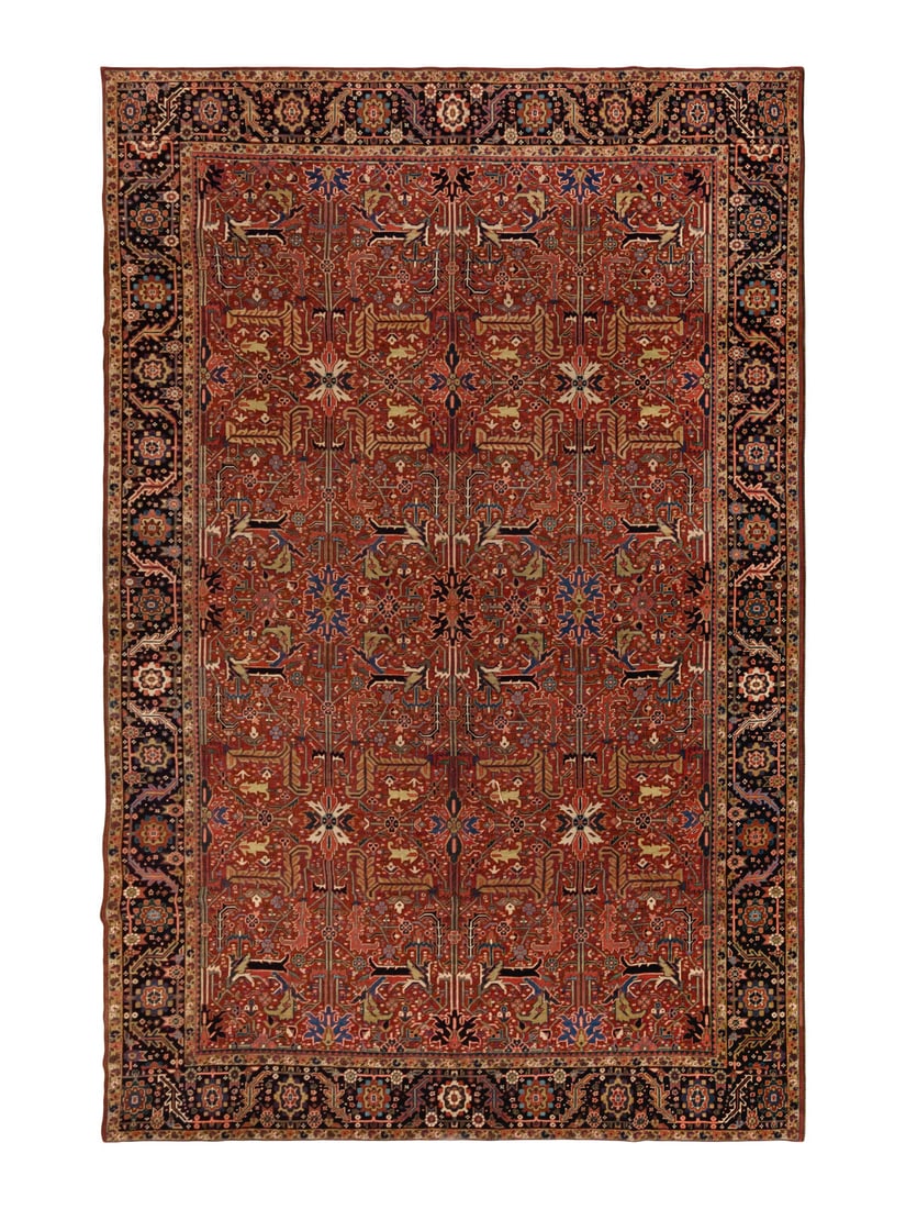 A Heriz Carpet: A Heriz Carpet Northwest Persia, Early 20th Century 14 feet 4 inches x 11 feet 4 inches. Property from a Private Family Trust This lot is located in Chicago.