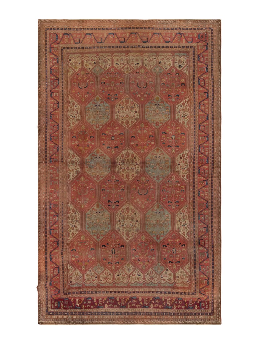 An Anatolian Carpet: An Anatolian Carpet Circa 1900 14 feet 6 inches x 9 feet 6 inches. Property from a Private Family Trust This lot is located in Chicago.