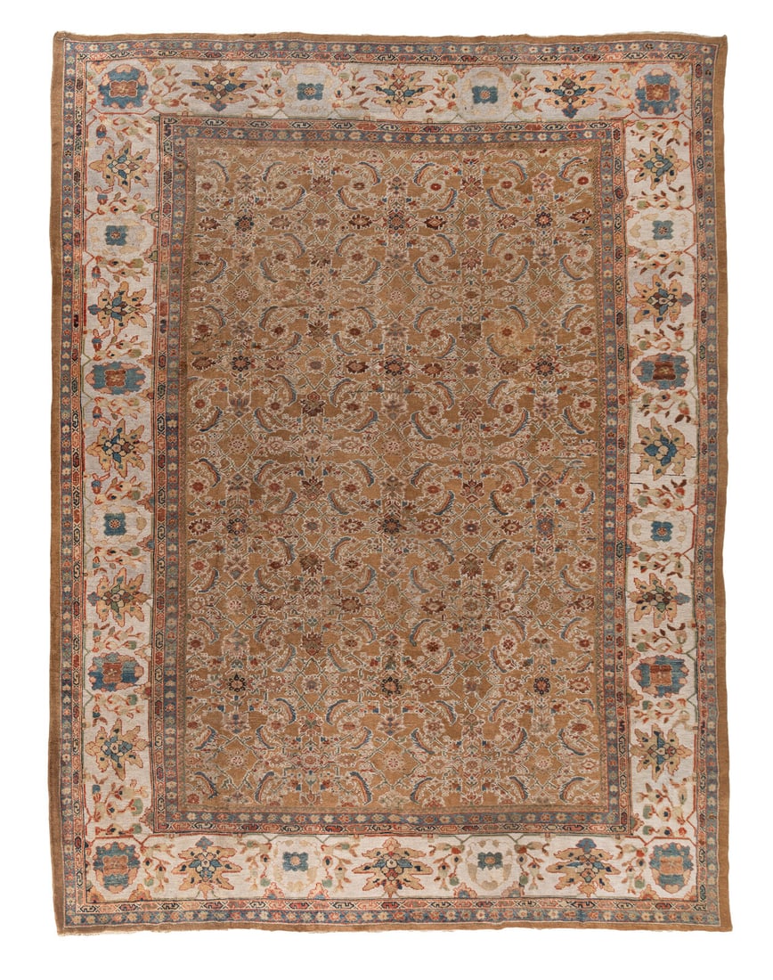 A Mahal Carpet: A Mahal Carpet West Persia, Circa 1900 12 feet 11 inches x 9 feet 10 inches. Property from a Private Family Trust This lot is located in Chicago.