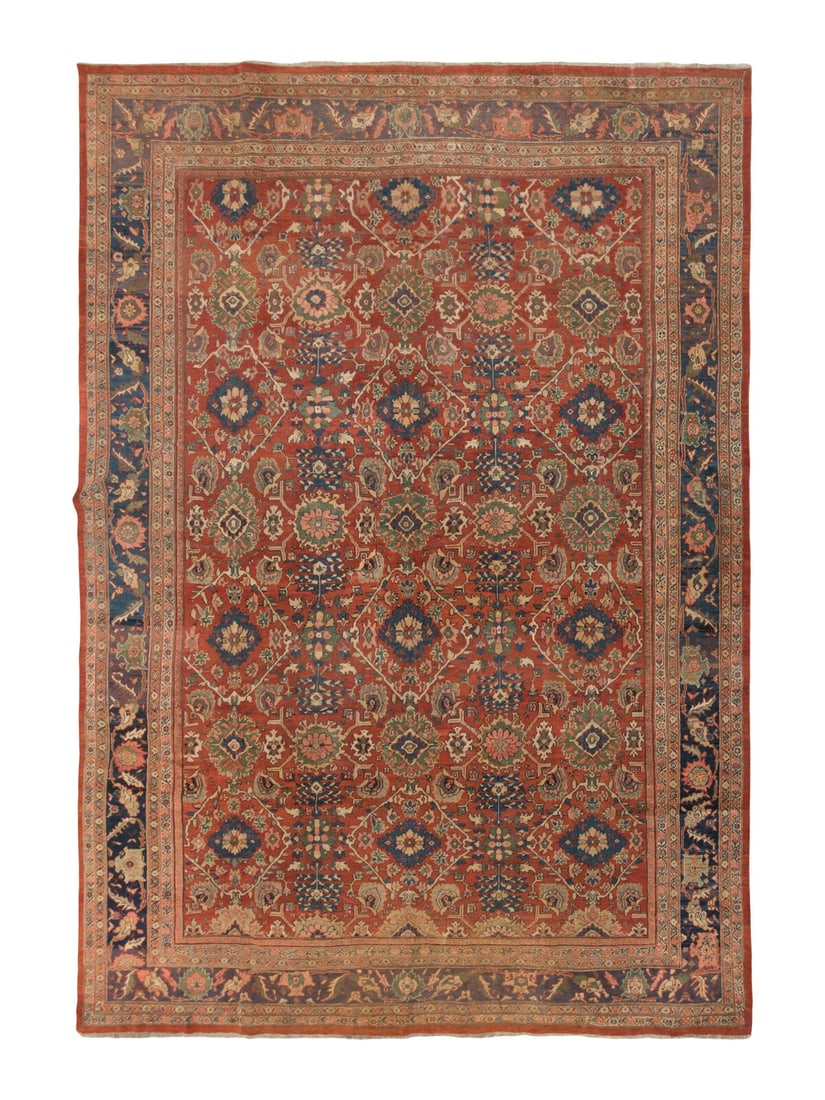 A Mahal Carpet: A Mahal Carpet West Persia, Late 19th Century 15 feet 7 inches x 12 feet 2 inches. Property from a Private Family Trust This lot is located in Chicago.