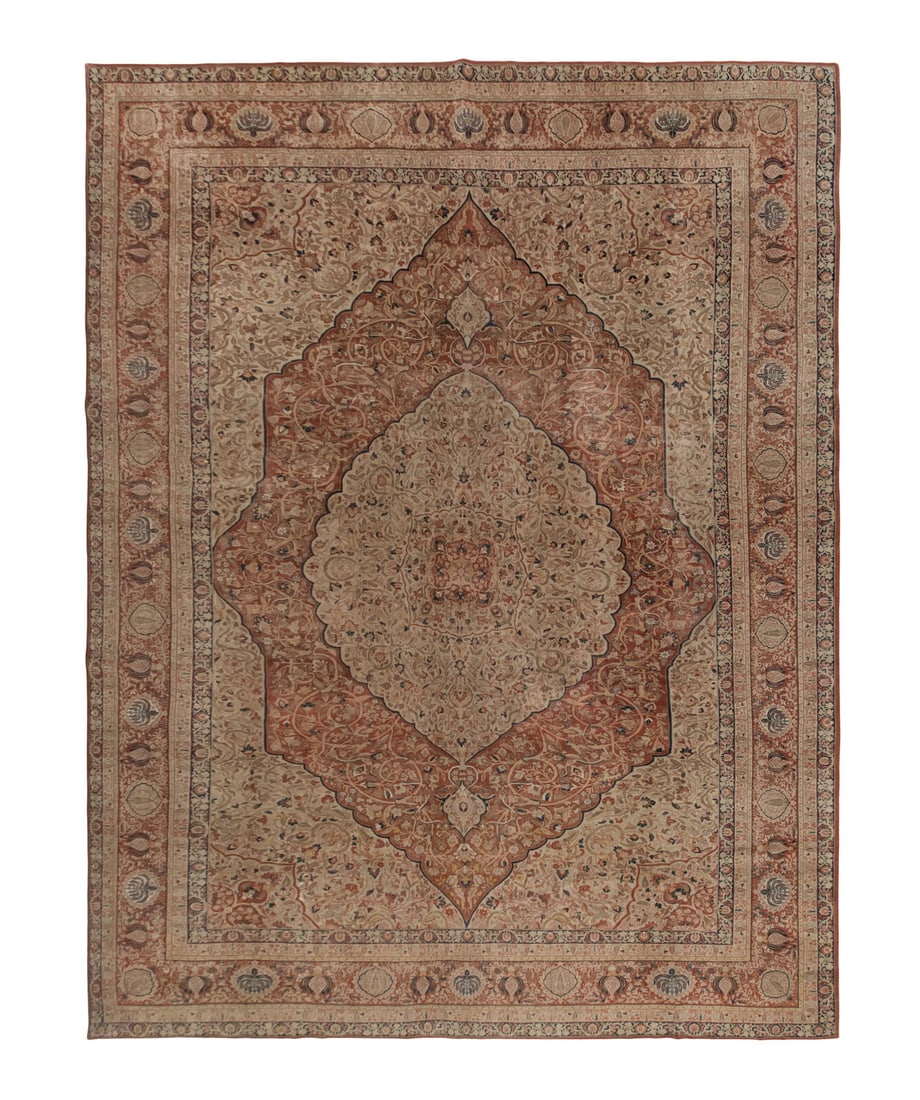 A Tabriz Carpet: A Tabriz Carpet Northwest Persia, Circa 1890 23 feet 4 inches x 16 feet 3 inches. Property from a Private Family Trust This lot is located in Chicago.