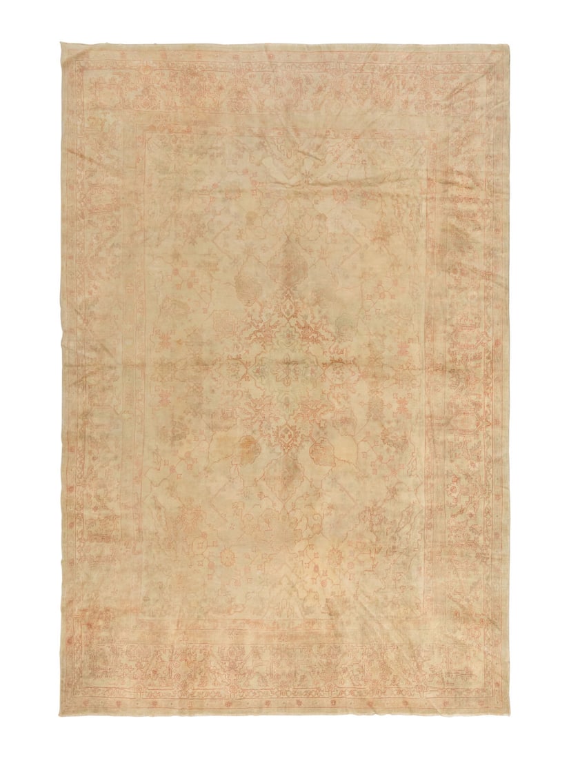 An Oushak Carpet: An Oushak Carpet West Anatolia, Early 20th Century 14 feet 9 inches x 11 feet 8 inches. Property from a Private Family Trust This lot is located in Chicago.