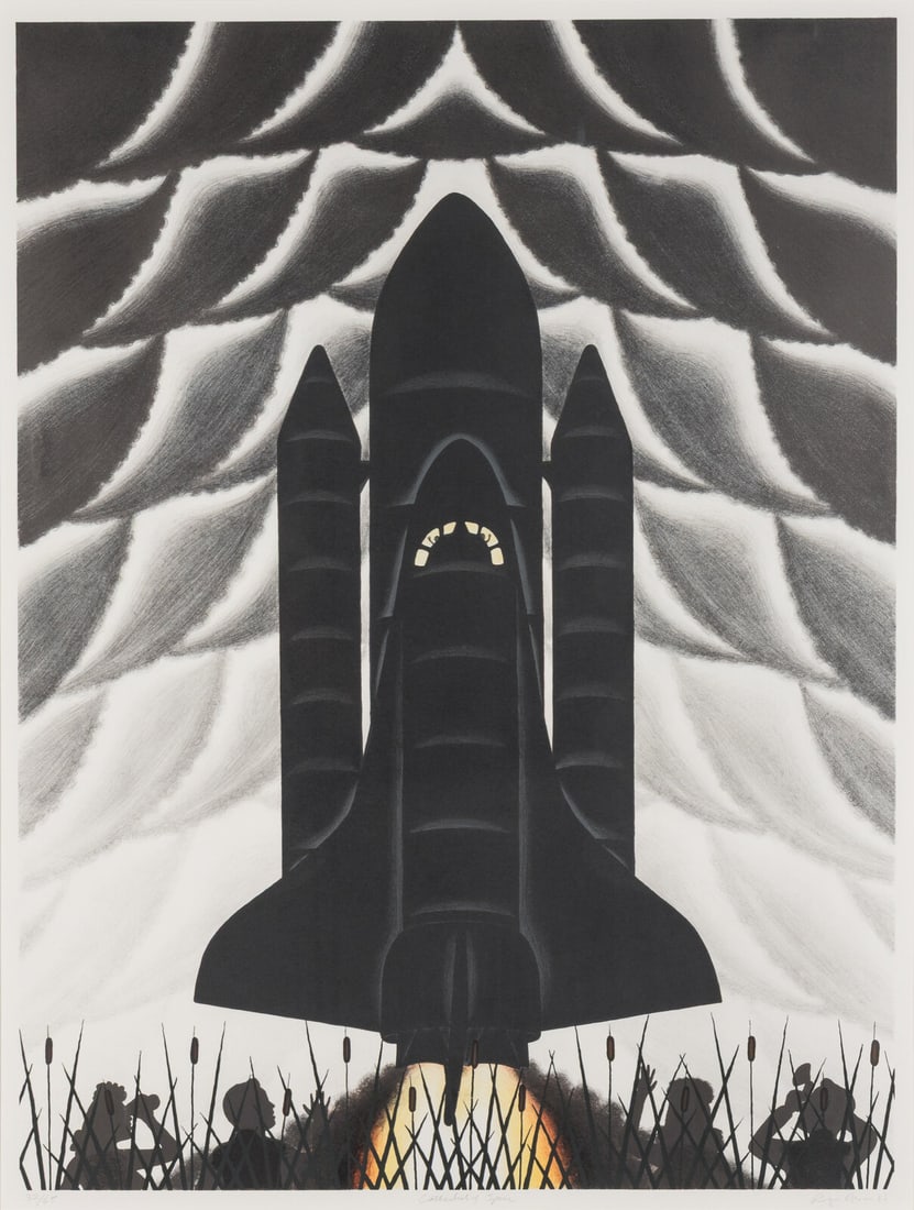 Roger Brown (American, 1941-1997) Cathedrals of Space, 1983 (1 of 5)