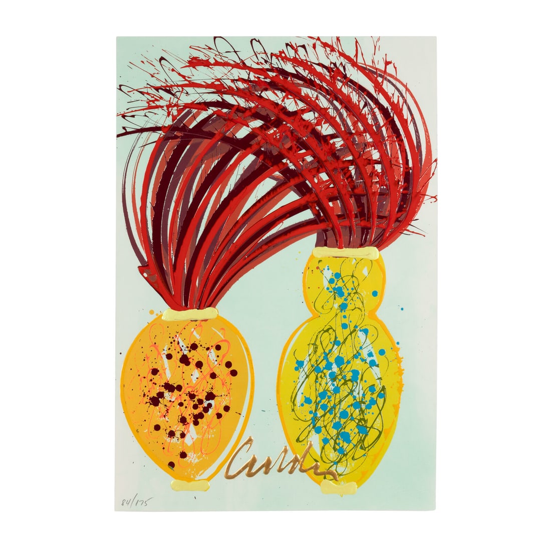 Dale Chihuly (American, b. 1941) Kilauea Ikebana, 2004: Dale Chihuly (American, b. 1941) Kilauea Ikebana, 2004 color etching, aquatint, and lithograph with hand-coloring in acrylic signed in gold acrylic and numbered 84/175 in pencil 36 1/2 x 24 1/4 inches