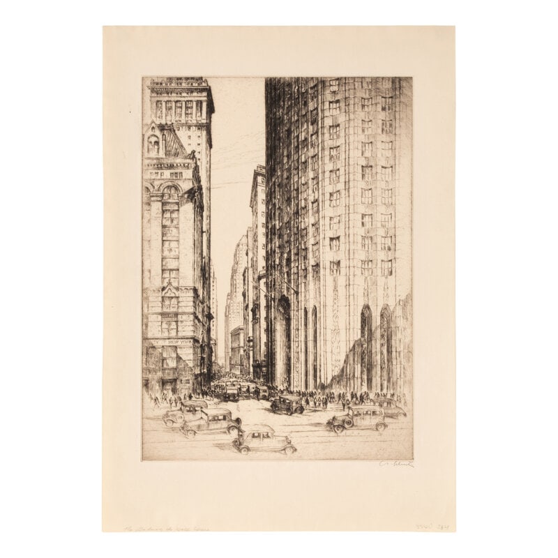 Anton Schutz (German/American, 1984-1977) Six Cityscape Etchings - 7