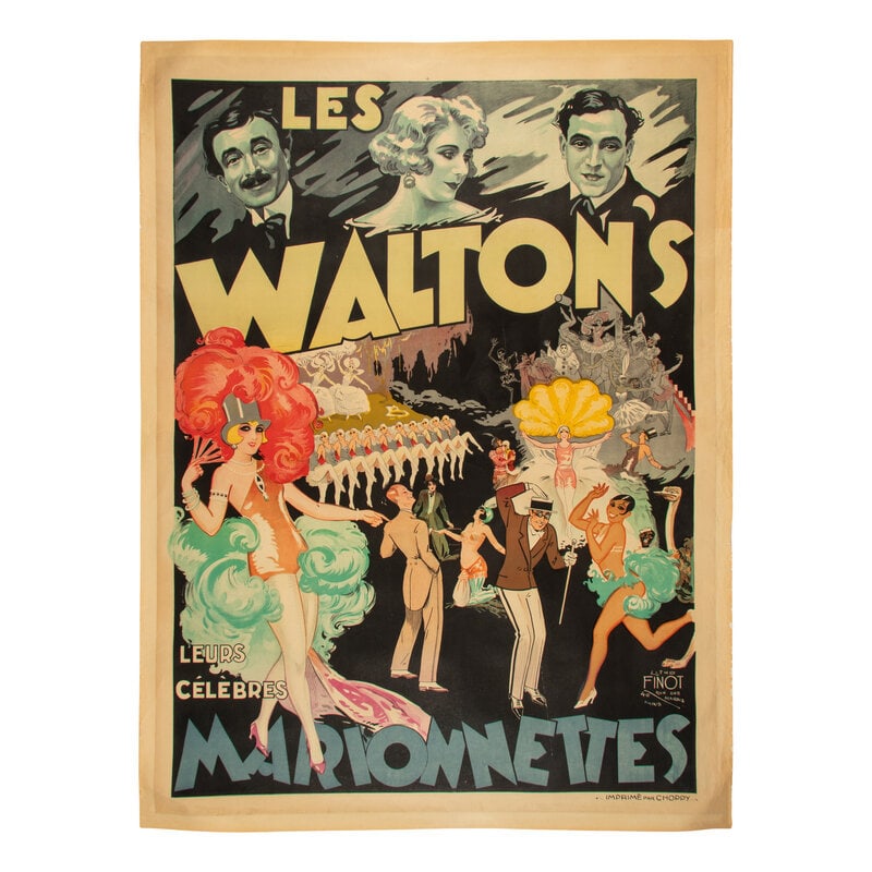 Emile Finot (French, 20th Century) Les Walton's Marionettes Poster (1 of 1)