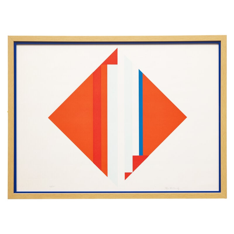 Ilya Bolotowsky (Russian/American, 1907-1981) Red Diamond, c. 1975 (1 of 3)