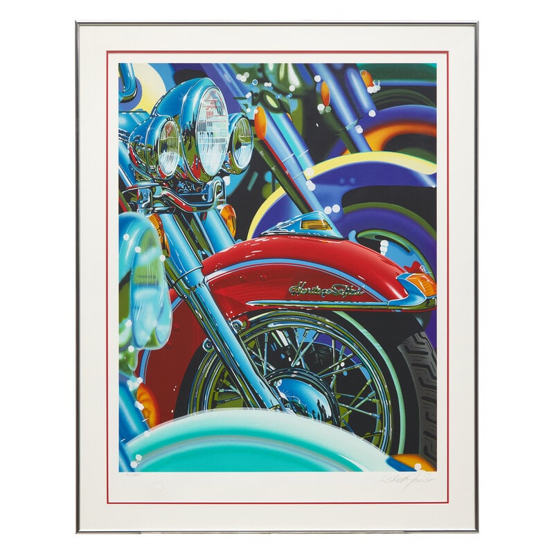 Scott Jacobs (American, b. 1958) Fork It Over, 1995: Scott Jacobs (American, b. 1958) Fork It Over, 1995 screenprint signed and numbered 91/250 in pencil 32 x 25 inches. Dr. Gary London Revocable Trust This lot is located in Philadelp