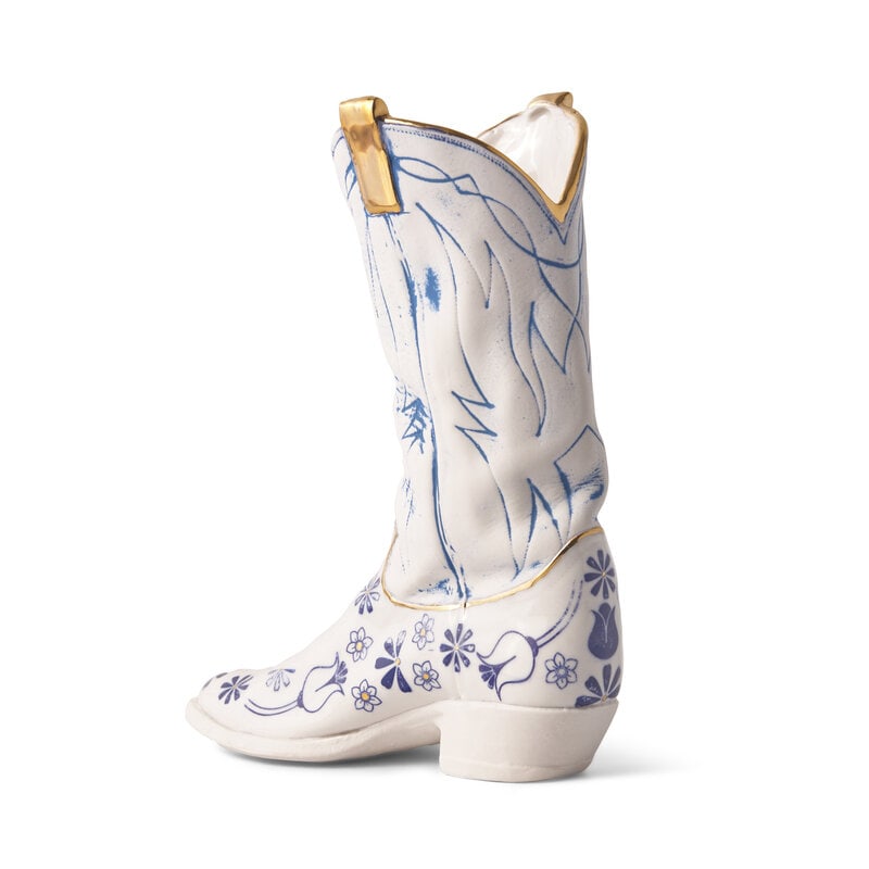 Brock DeBoer (American b. 1985) Blue & Gold Boot, 2023 - 2