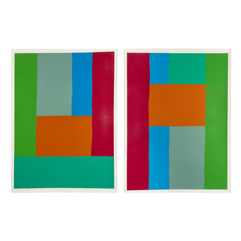 Dan Christensen (American, 1942–2007) Chord Progression I and II (a pair of works): Dan Christensen(American, 1942–2007)Chord Progression I and II (a pair of works)screenprintseach signed and numbered out of 150 in pencil sheet size 42 1/2 x 30 inches. Deaccessioned from the