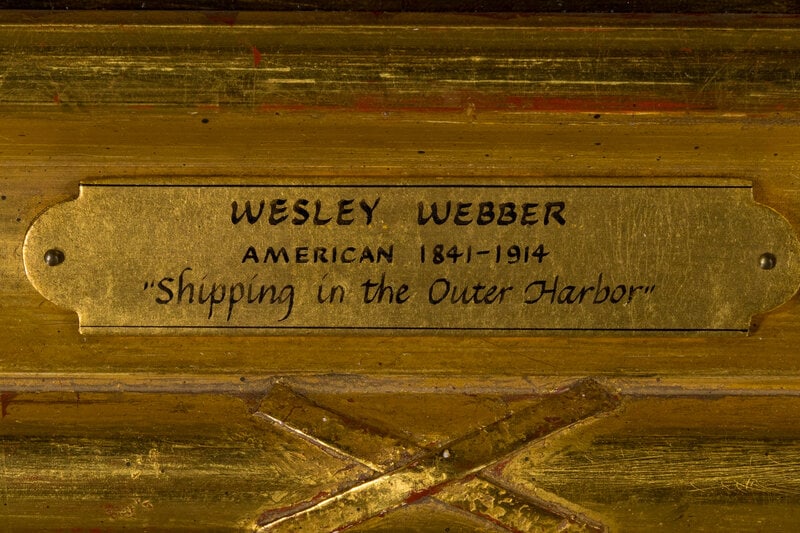 Wesley Elbridge Webber (American, 1839-1914) Shipping in the Outer Harbor - 4