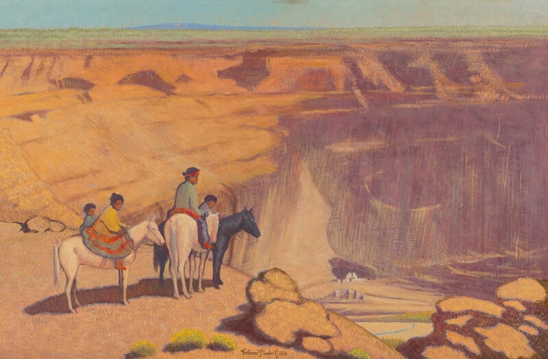 Ferdinand Burgdorff (American, 1881-1975) Canyon de Chelly, Cliff Dwellings, 1963 (1 of 4)