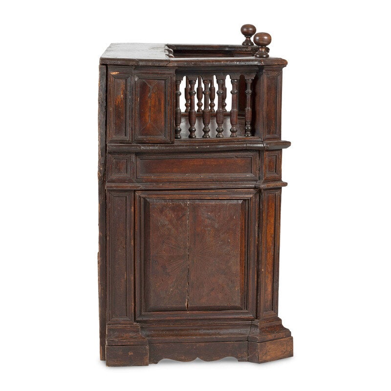 An Italian Baroque Style Walnut Desk - 4