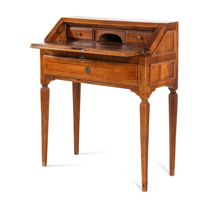 An Italian Walnut Slant-Front Bureau - 2