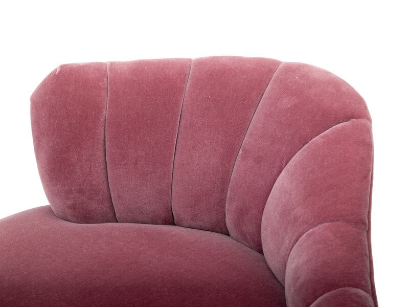 A Pair of Channel-Back Serpentine Lounge Chairs - 3