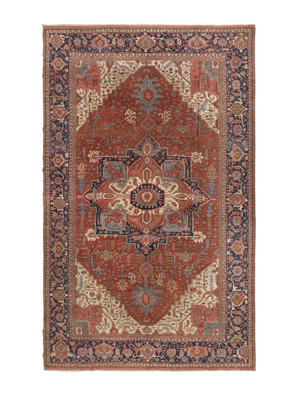 A Heriz Carpet: A Heriz Carpet Second Quarter 20th Century 24 feet 6 inches x 15 feet 6 inches. Property from a Private Family Trust This lot is located in Chicago. ConditionAppearing to be in relatively clean and