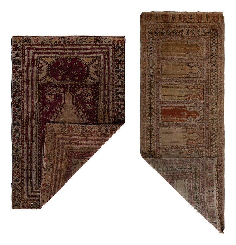 A Central Anatolian Prayer Rug and a Turkish Saph Rug - 2