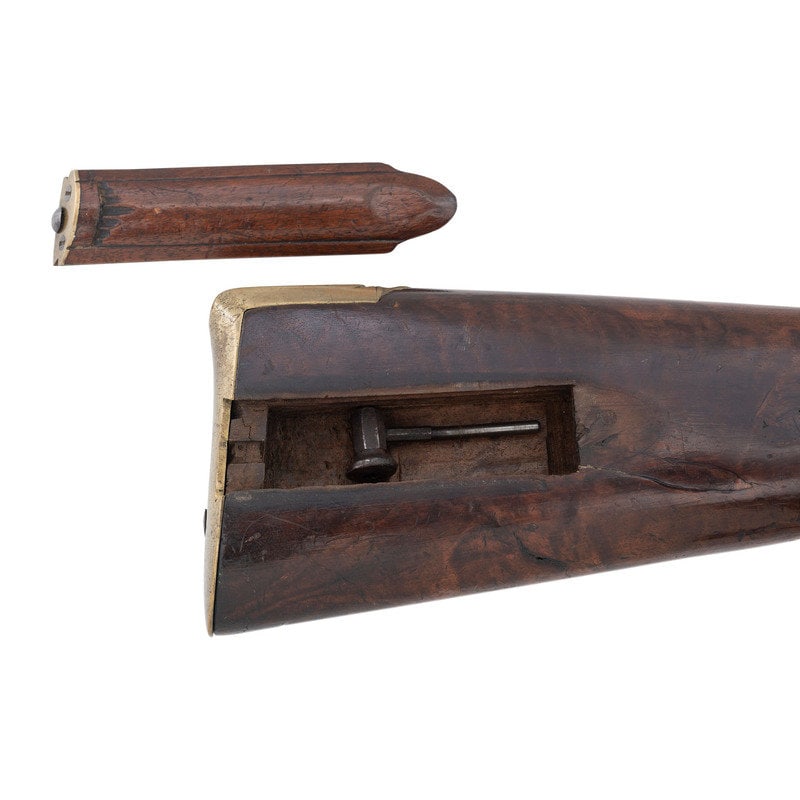 Late 18th/Early 19th Century Percussion Converted Jaeger Rifle by Johann Christian Paul Baetz of Nur - 7