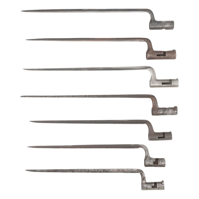 Group of 7 US Federal Era through Pre-1816 US Socket Bayonets - 2