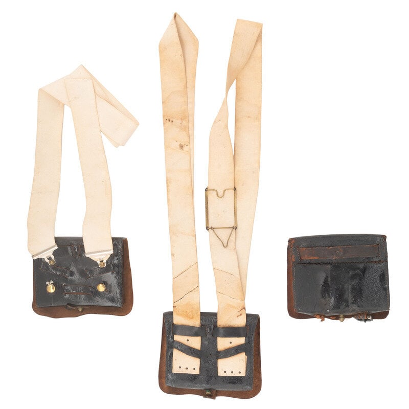 [Militaria] A group of three 7th New York National Guard cartridge boxes.  - 2