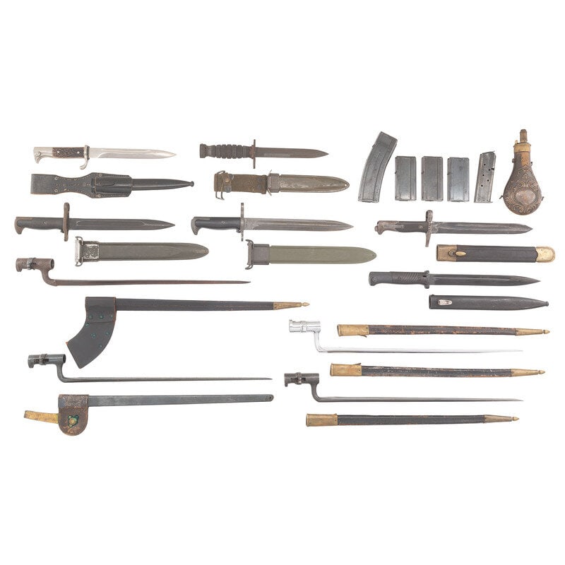 Mixed Lot of Mostly WWII Era Militaria & Bayonets - 2