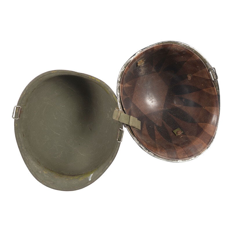 Group of Two Swivel Bale M1 Helmets - 2