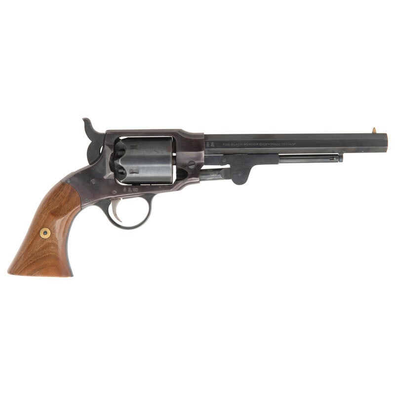 Euroarms Replica Rogers & Spencer Army Percussion Revovler: Euroarms Replica Rogers & Spencer Army Percussion Revovler .44 Cal. 7.5" barrel length. SN: 02334. Blued metal finish with polished trigger mounting polished walnut two-piece grip panels and