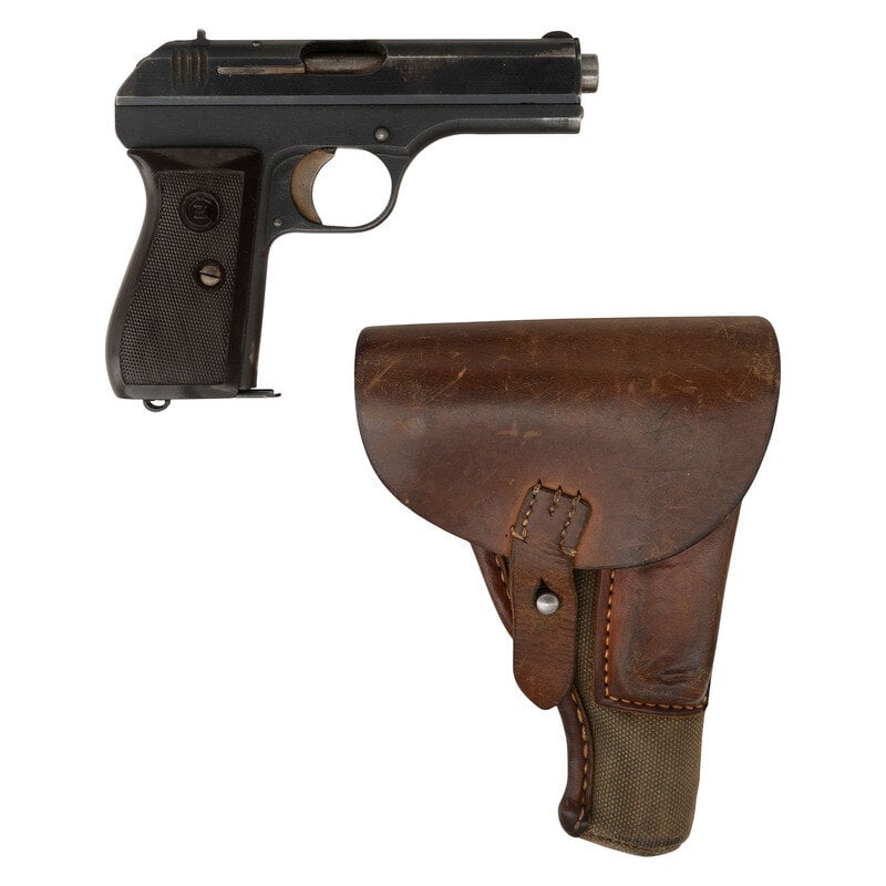 **Czech CZ-27 .32 ACP Pistol with Holster and Waffenamts (1 of 2)