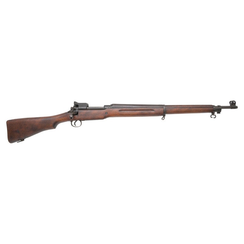 ** Winchester Model 1917 Rifle: ** Winchester Model 1917 Rifle World War I .30-06. 26" barrel length. SN: 435830. Parkerized metal finish overall mounting semi pistol grip walnut stock with full length upper handguard. Bolt action