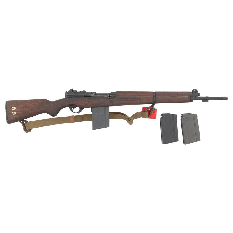 **Argentine Contract FN-49 Rifle in .308: **Argentine Contract FN-49 Rifle in .308 .308. 23.2" barrel length. SN: 3759. Blued metal finish mounting walnut semi pistol grip stock with full length upper handguard. Gas operated short stroke