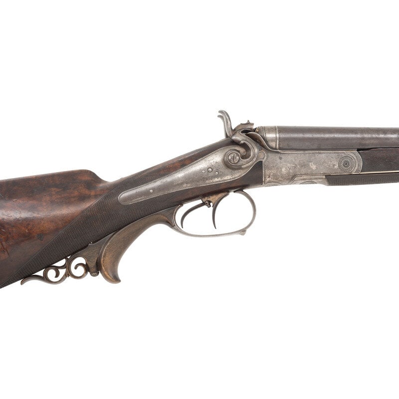 **German Double Rifle by Carl Stiegele Junior  - 2