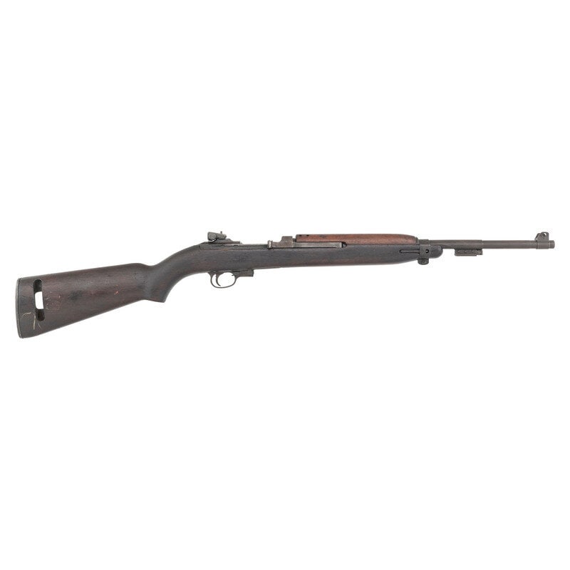 **CMP Underwood M1 Carbine: **CMP Underwood M1 Carbine .30 Carbine. 18" barrel length. SN: 4026908. Parkerized metal refinish in walnut low-wood semi pistol grip stock with four rivet handguard, bayonet lug, and I.R.CO. marked