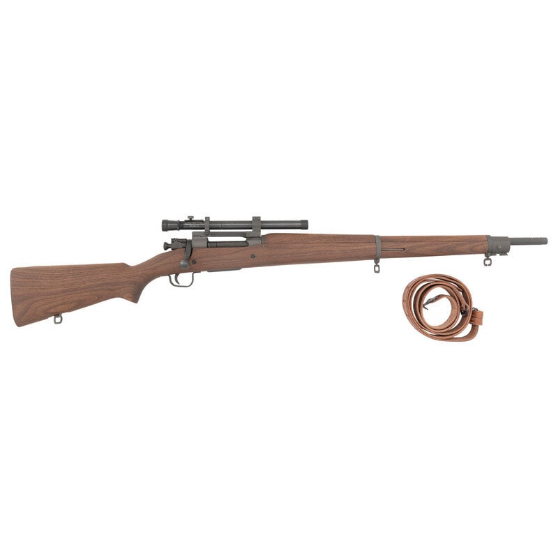 *Rock Ridge Model 1903A3 Converted to A4 Sniper Rifle in Box: *Rock Ridge Model 1903A3 Converted to A4 Sniper Rifle in Box .30-06. 24" barrel length. SN: 4017314. Parkerized metal refinish mounting wood semi pistol grip C-stock with full length upper
