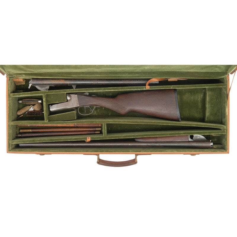 **Lefever Nitro Special 12 Gauge in Box with Extra Barrel: **Lefever Nitro Special 12 Gauge in Box with Extra Barrel 12 Gauge. 28" and 18.5" barrel lengths. SN: 183461. 2.75" chamber lengths. Full Left; Modified Right to 28" barrels. Cylinder to short.