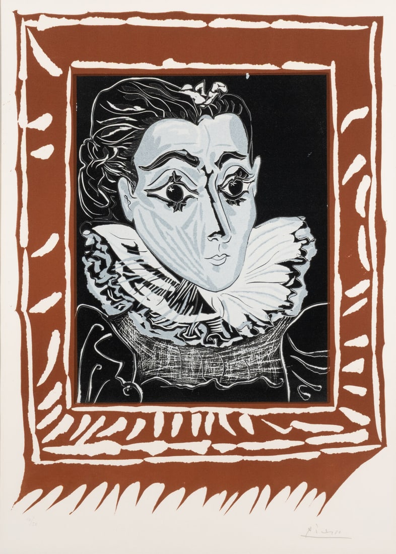 Pablo Picasso (Spanish, 1881–1973) La Dame à la Collerette (Portrait de Jacqueline à (1 of 5)