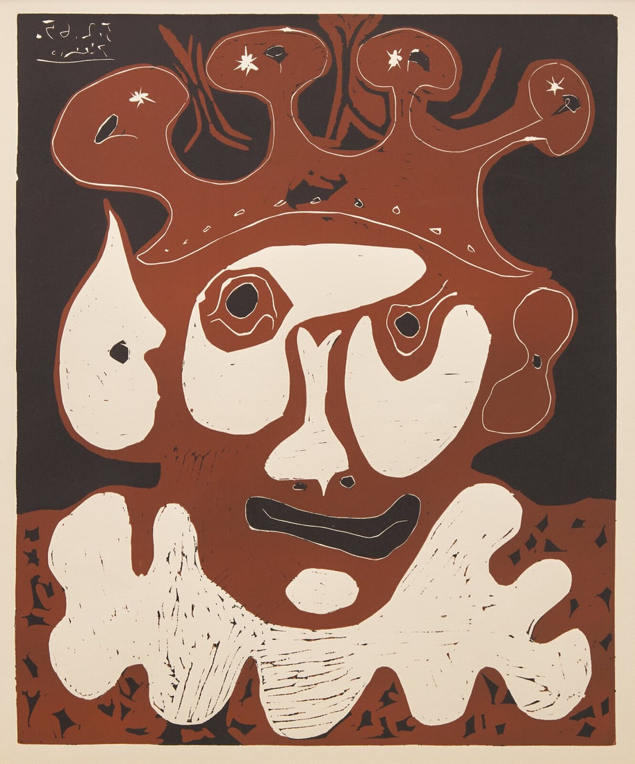 Pablo Picasso (Spanish, 1881–1973) Tête de Bouffon - Carnival 1965, 1965 (1 of 3)